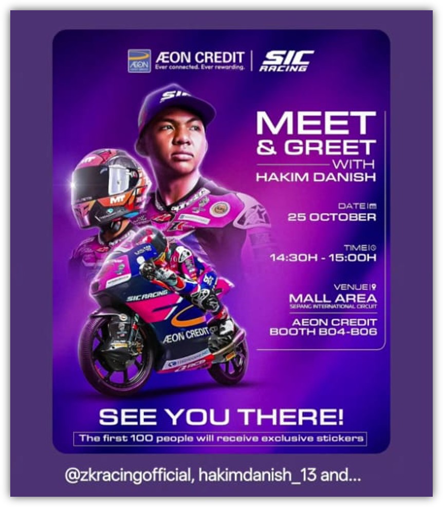 Hakim Danish 2025 Moto3 Wildcard Sponsorship photo 2